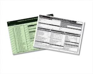 Regin  Commercial Gas Testing & Purging Record Pad