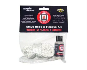 Regin  Stove Range - Stove Rope & Fix Kit - 6mm & 30ml