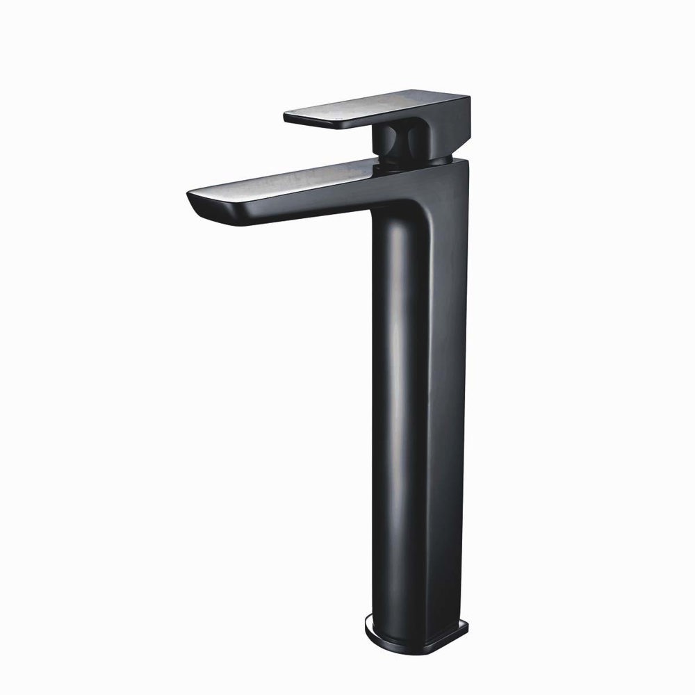 Mura Black Tall Basin Mono Mixer (No Waste)