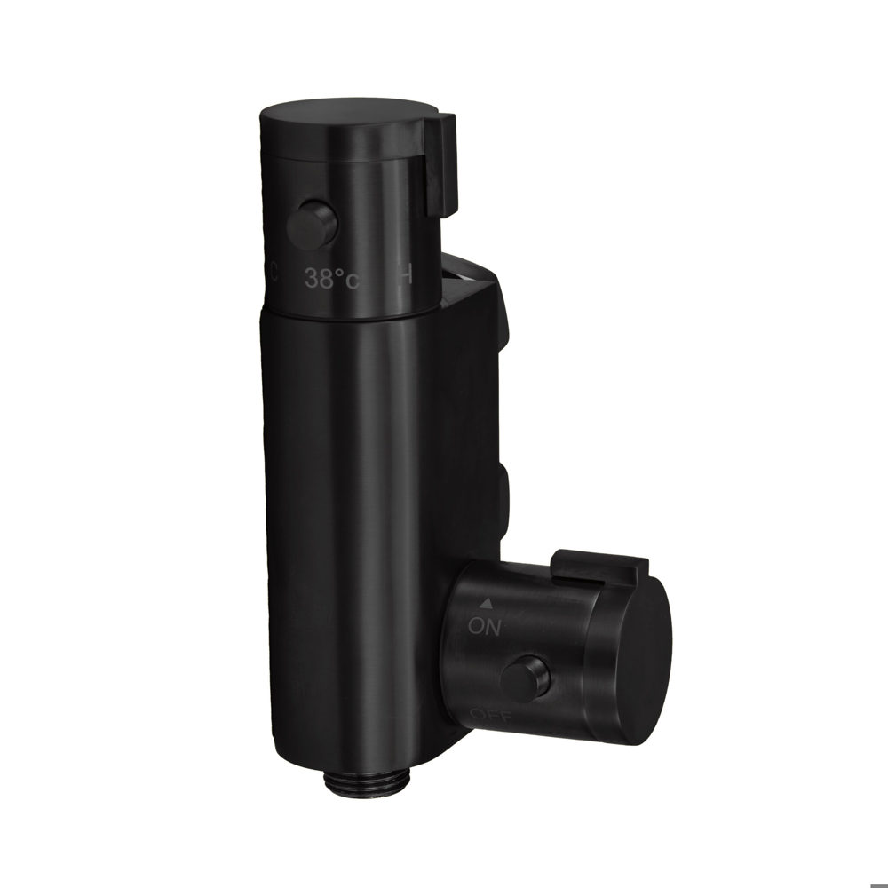 PM Thermostatic Vertical Valve for Douche Black