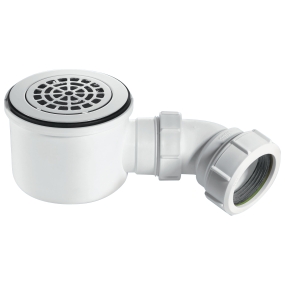 McAlpine ST90CPB-P-HP 2" 90mm Hi-Flow Shower Trap Chrome Plated Brass Petal