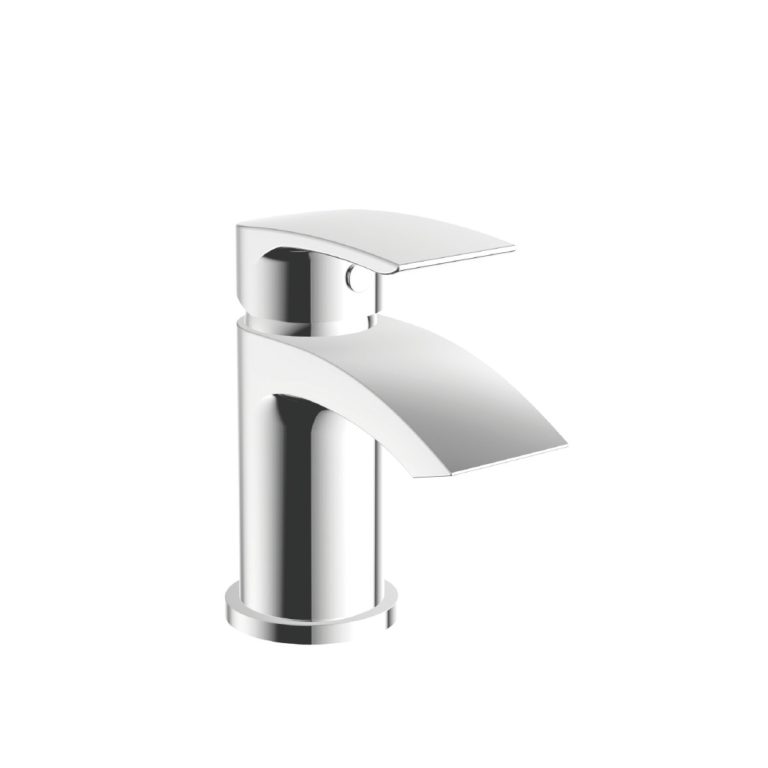 Belle Mini Mono Basin Mixer with Push Waste Chrome