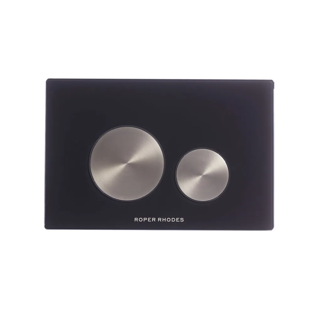 Roper Rhodes Glass Flush Plate - Black