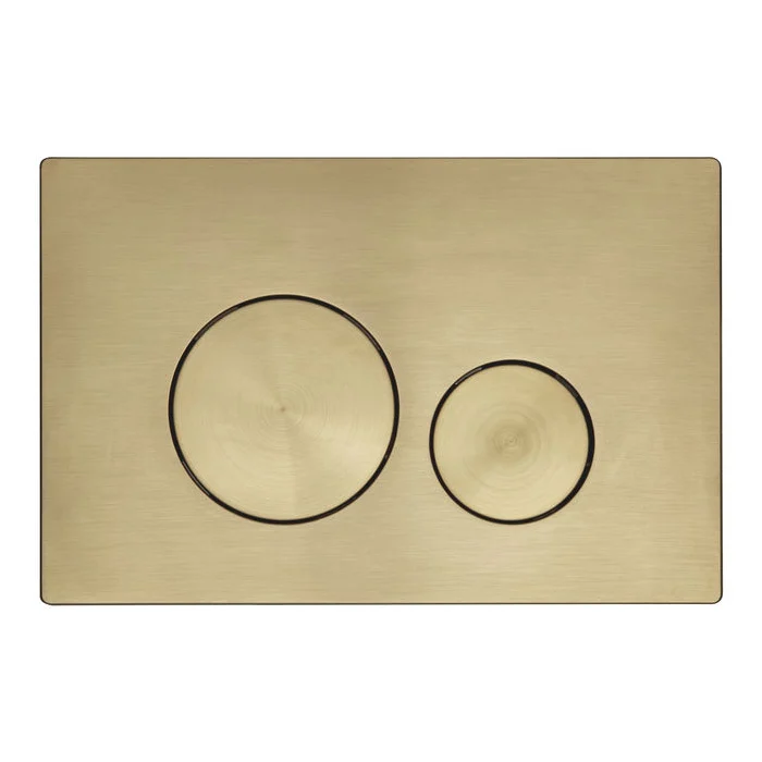 Roper Rhodes Rondo Circle Dual Flush Plate - Brushed Brass